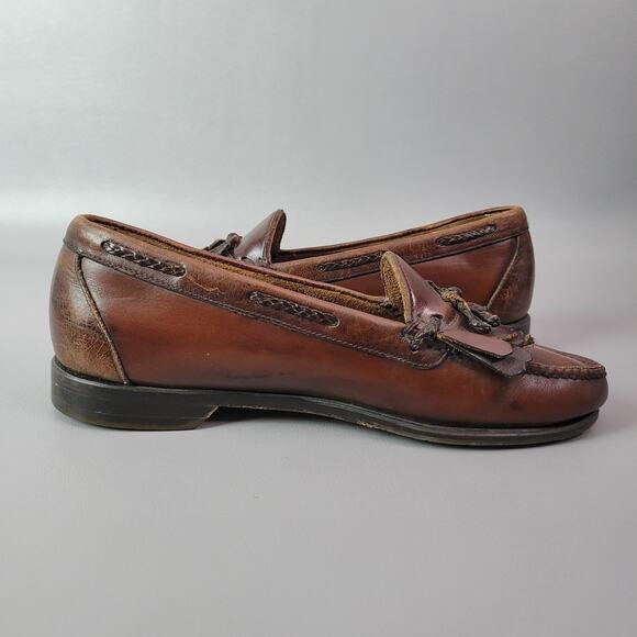 Johnston & Murphy Aragon II Kiltie Tassel Loafers Brown Mens Size 8.5 EEE - Picture 4 of 16